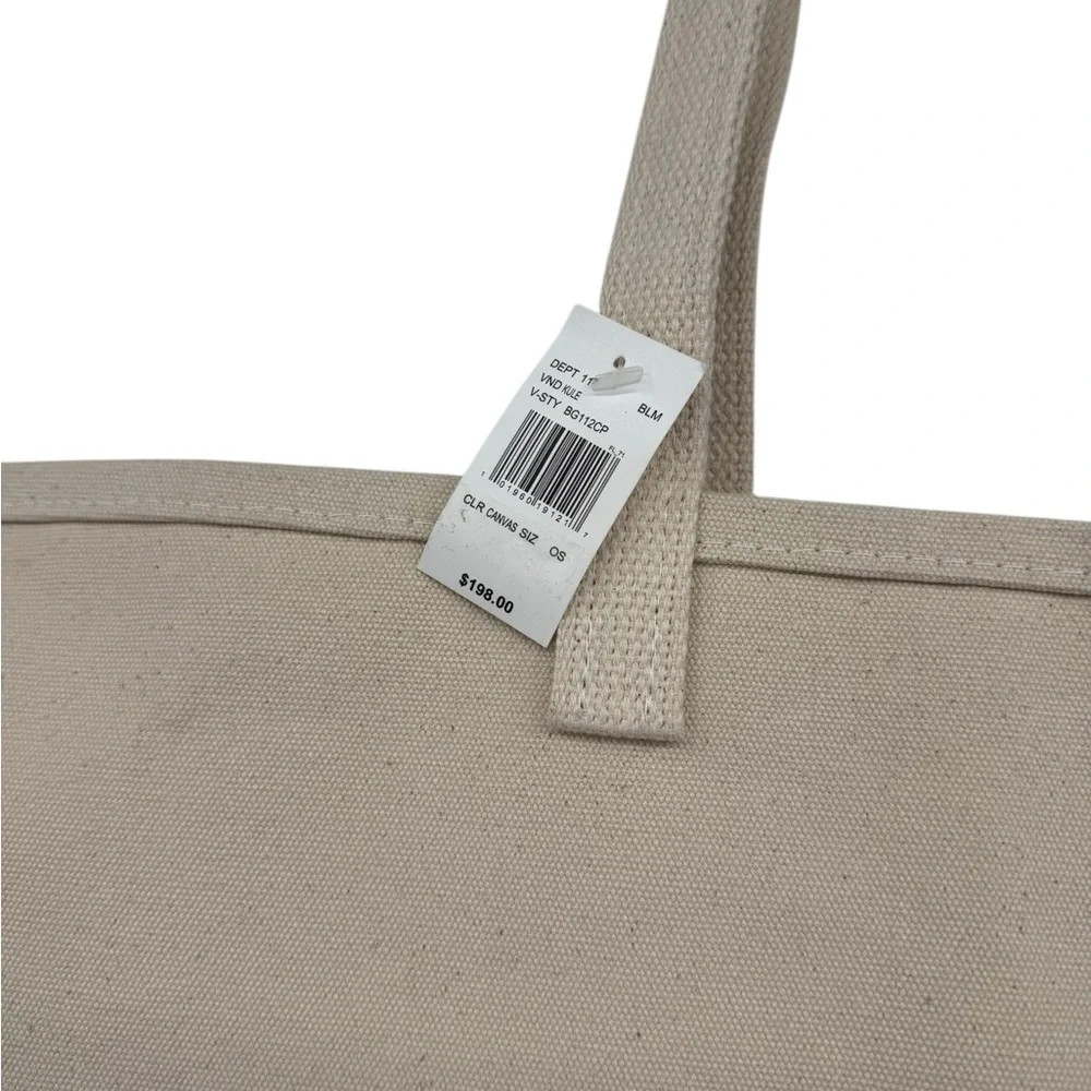 Kule x Caffè Panna Large Canvas Tote NYC Ice Cream Collab Bag Quiet Luxury NEW
